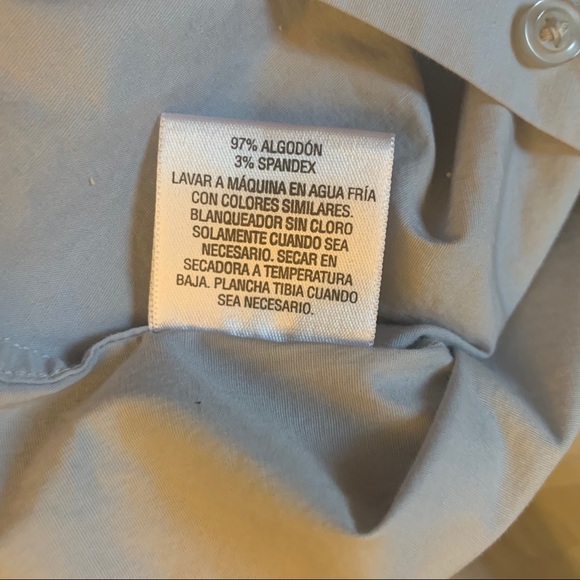 Alfani slim fit mens dress shirt, smoke blue color - Picture 8 of 12